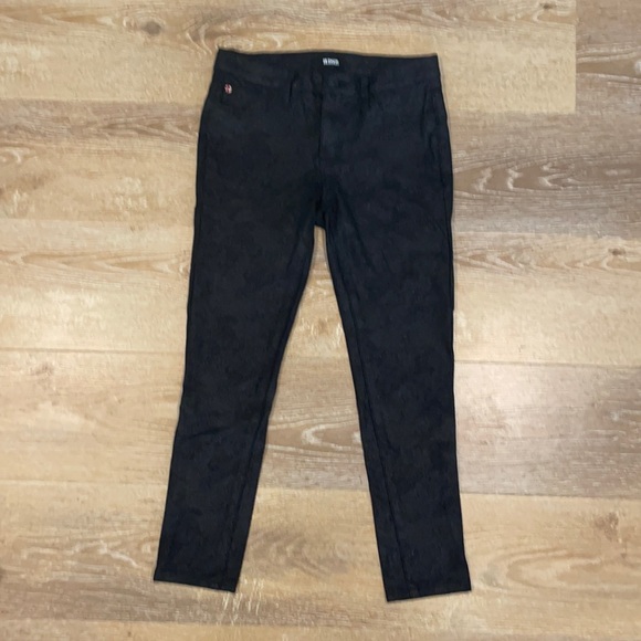 HUDSON - Black Cracked Glass Print Pants -Size 26 - Picture 2 of 7